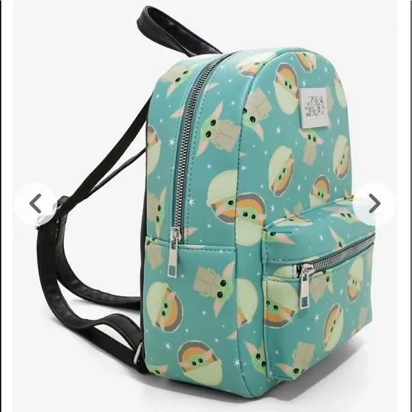 Star Wars The Mandalorian Chibi Child Mini Backpack NWT - Picture 2 of 4